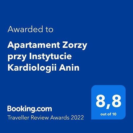 Apartament Zorzy Przy Instytucie Kardiologii Anin Apartment Варшава Екстериор снимка